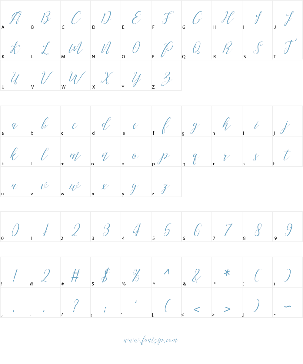 love malia Font Character